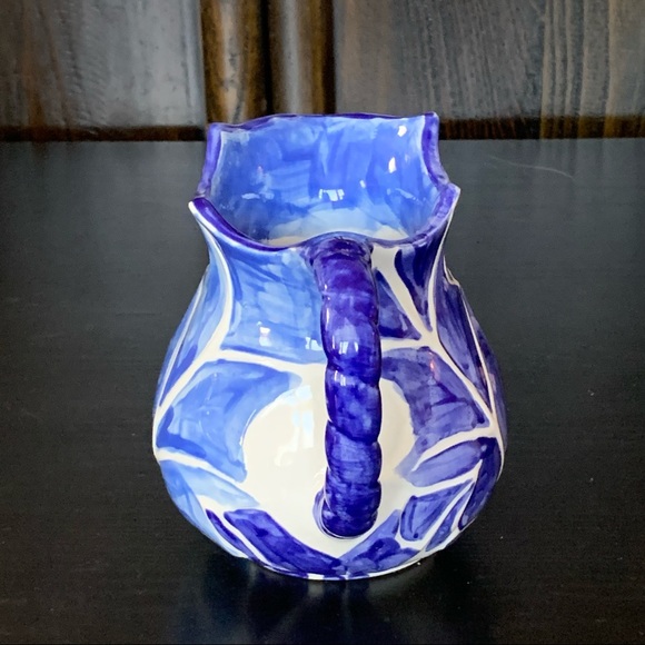 Vintage Hand Painted Ceramic Pitcher - Picture 4 of 10